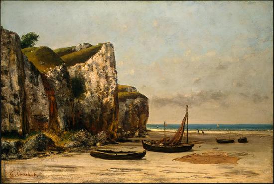 Gustave Courbet Beach in Normandy China oil painting art